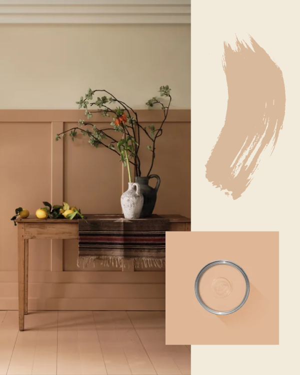 coral bedroom ideas using farrow and ball faded terracotta paint colour