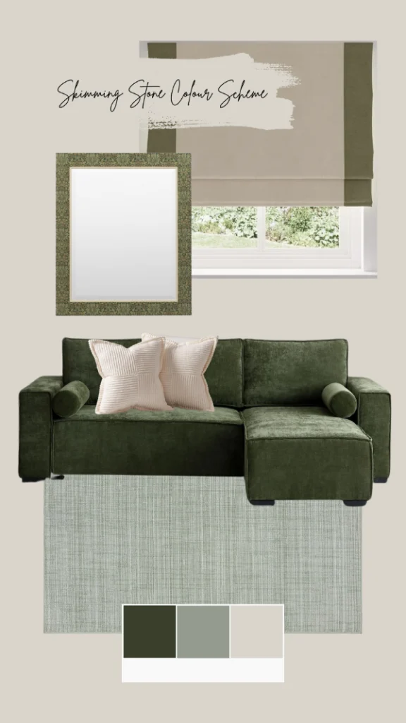 green sofa to go with skimming stone farrow and ball