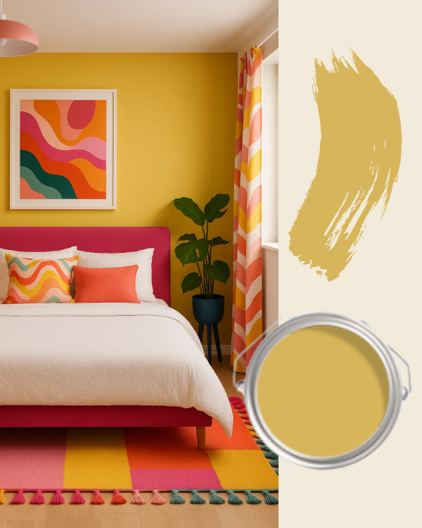 yellow bedroom ideas using dulux true joy