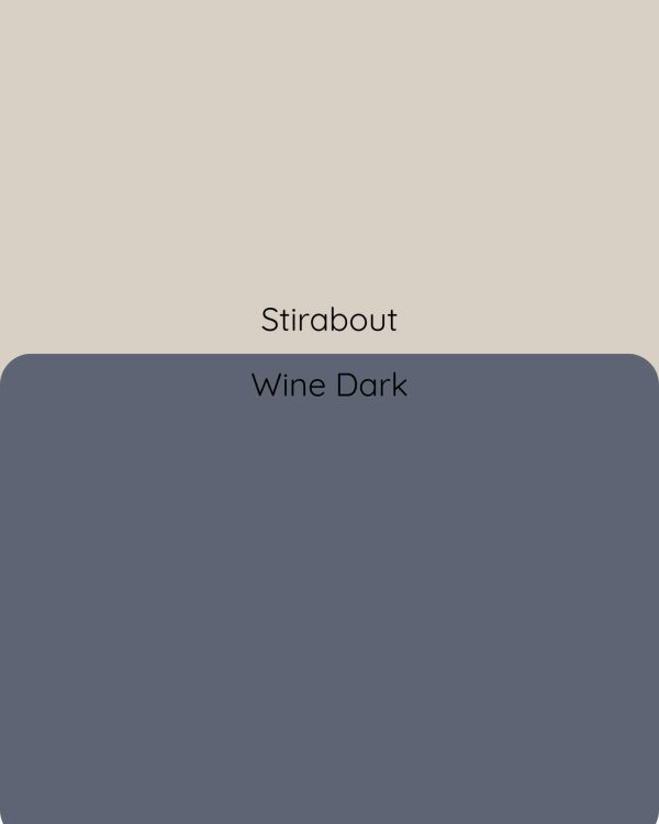 Farrow & Ball Stirabout and Wine Dark Moody Bedroom - Image 4