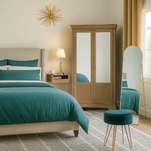 B&Q cancun panelling in bedroom