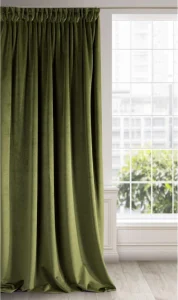 olive green velvet curtains for living room