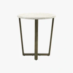 white marble side table for bedroom
