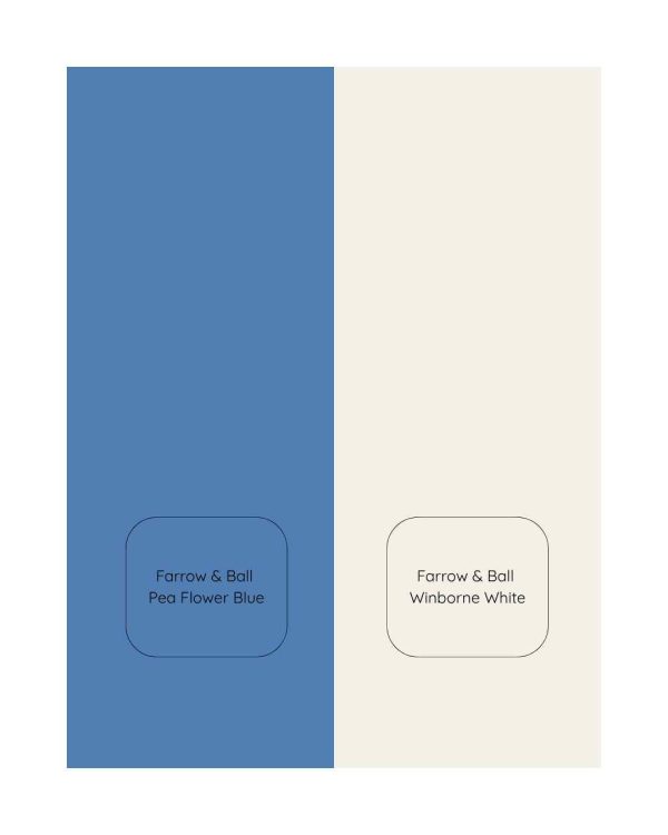 Blue and White Space Theme Toddler Bedroom - Farrow & Ball Peal Flower Blue - Image 3
