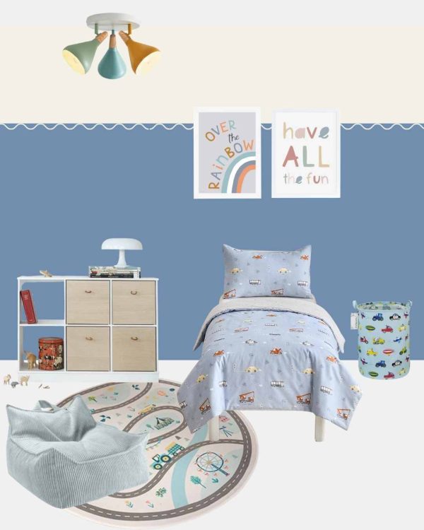 Farrow & Ball Cook's Blue Toddler Bedroom - Image 3