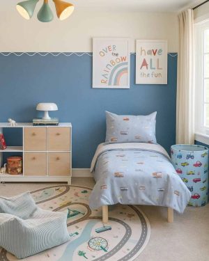 Farrow & Ball Cook's Blue Toddler Bedroom