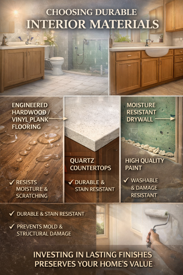 choosing durable interior materials for your home infographic guide