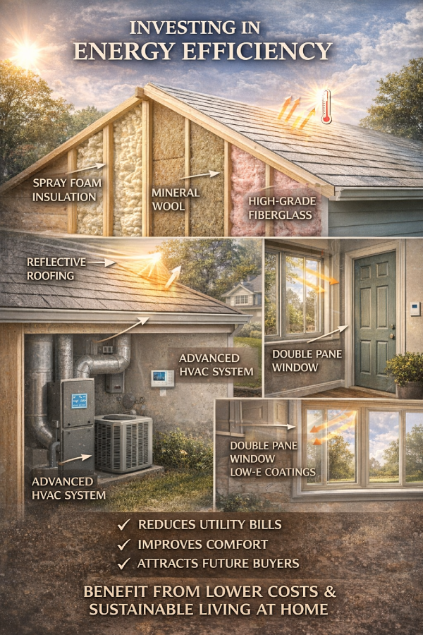 investing in energy efficient materials for your home infographic guide