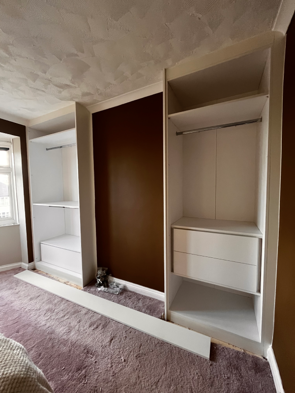 painting fitted wardrobes from fittingly