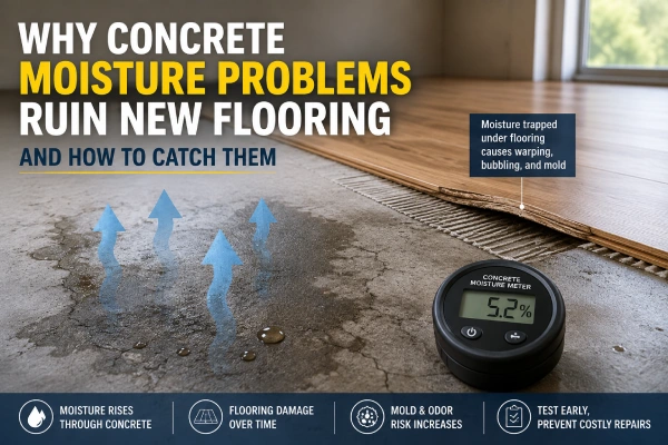 Why Concrete Moisture Problems Ruin New Flooring and How to Catch Them