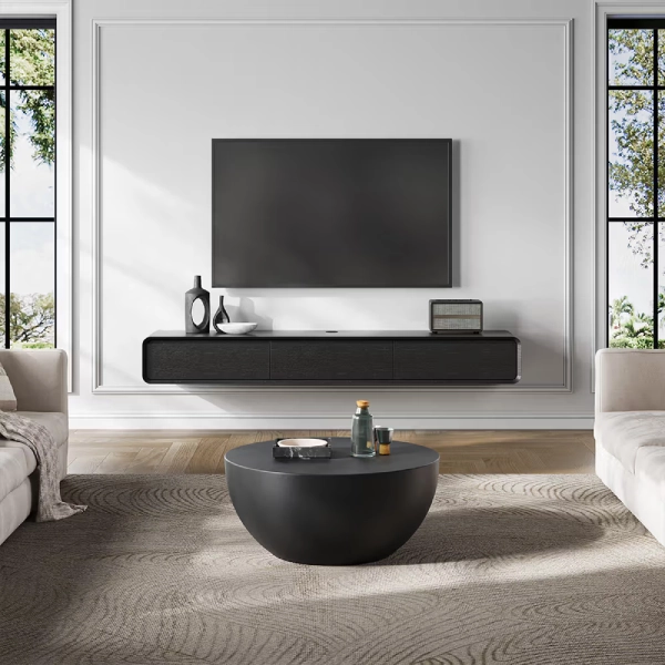 the best floating tv stands that save floor space in your living room