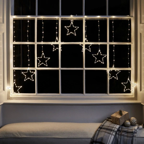 best indoor christmas curtain lights