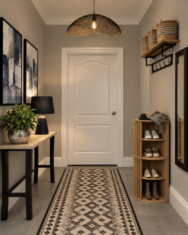 dulux goose down hallway idea - colour schemes to go with grey hallway