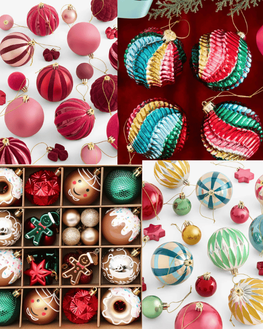 playful colour quiz baubles